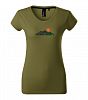 Dámské tričko myslivecké s přírodou PXT CREATIVE 154 avocado green vel. XL  - Obrázek (1)